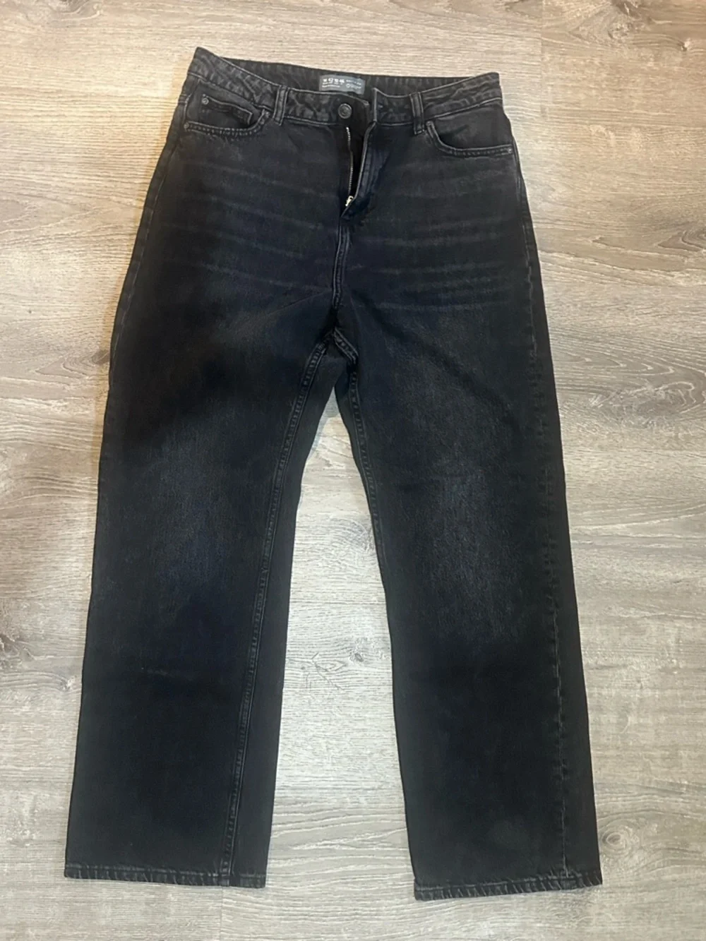Primark Black Straight Leg‎ Jeans Women’s Size 10 High Rise Classic Dark Denim